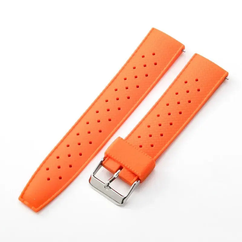 18mm, 20mm, 22mm Tropical Rubber Strap for Oris, Seiko, Citizen - Quick Release Silicone Watch Band - STRAPS