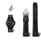 19mm Cowhide Wristband for Casio FT-500W/AW-80V/W-89H - Retro Waterproof Strap - STRAPS