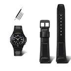 19mm Cowhide Wristband for Casio FT-500W/AW-80V/W-89H - Retro Waterproof Strap - STRAPS