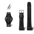 19mm Cowhide Wristband for Casio FT-500W/AW-80V/W-89H - Retro Waterproof Strap - STRAPS