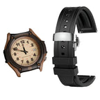 19mm Rubber Silicone Watch Band for Casio Forester FT-500WC/AW-80V - Waterproof Sport Strap - STRAPS