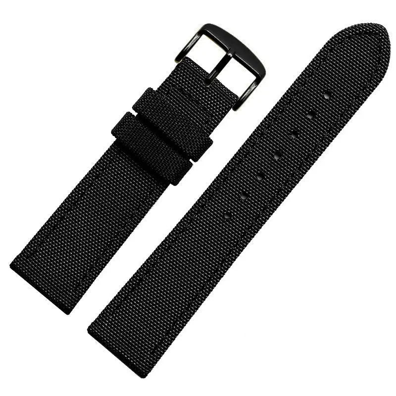 19mm Vintage Nylon & Leather Watch Strap for Casio FT-500WC/AW-80V/W-89H - STRAPS