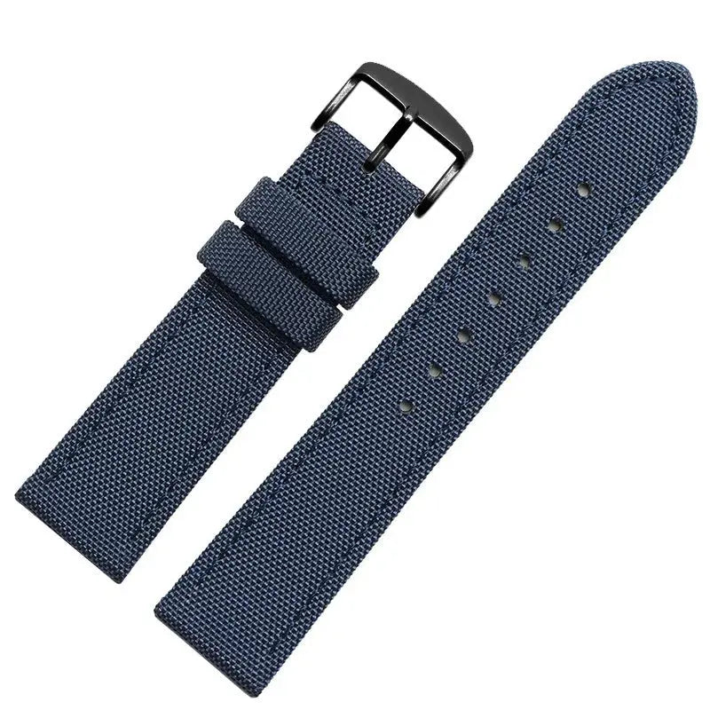 19mm Vintage Nylon & Leather Watch Strap for Casio FT-500WC/AW-80V/W-89H - STRAPS