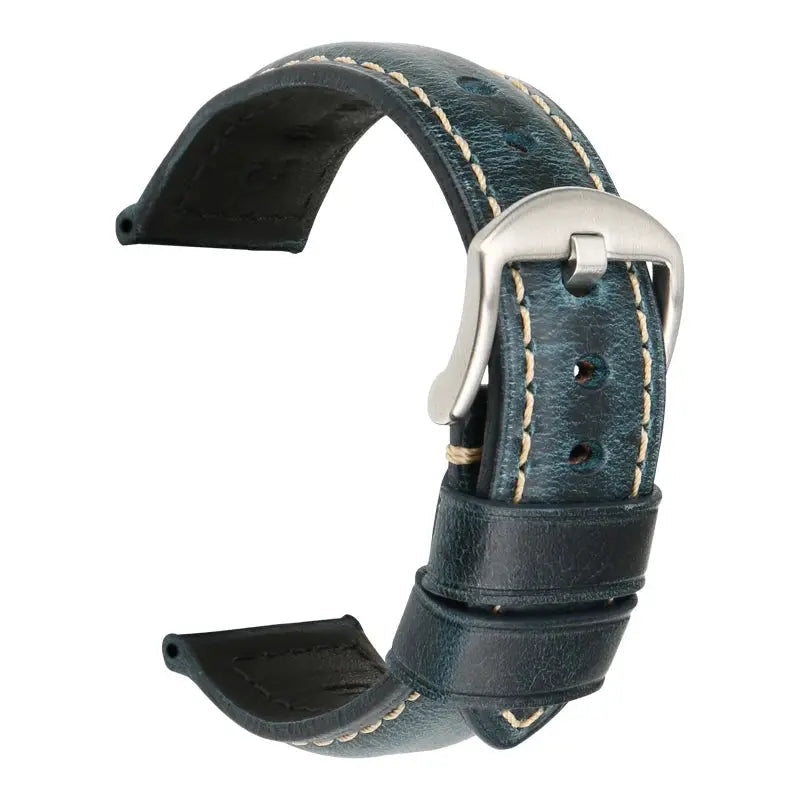 20mm 22mm 24mm Vintage Cow Leather Watch Strap for Panerai & Fossil – Genuine Leather Watchband STRAPS
