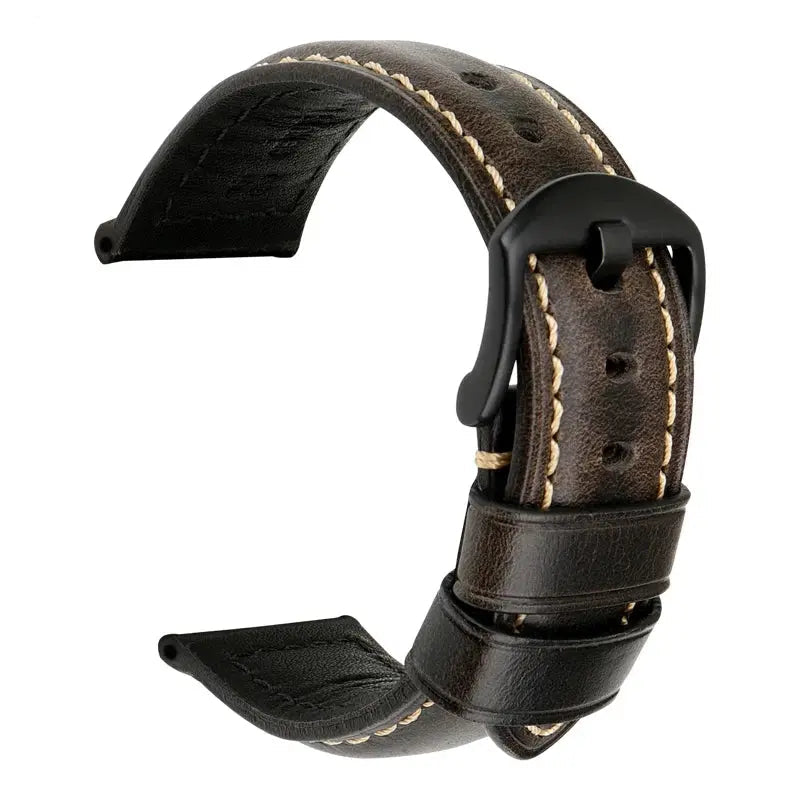 20mm 22mm 24mm Vintage Cow Leather Watch Strap for Panerai & Fossil – Genuine Leather Watchband STRAPS