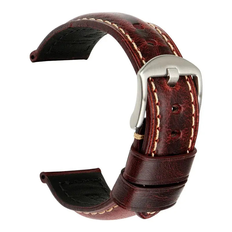 20mm 22mm 24mm Vintage Cow Leather Watch Strap for Panerai & Fossil – Genuine Leather Watchband STRAPS