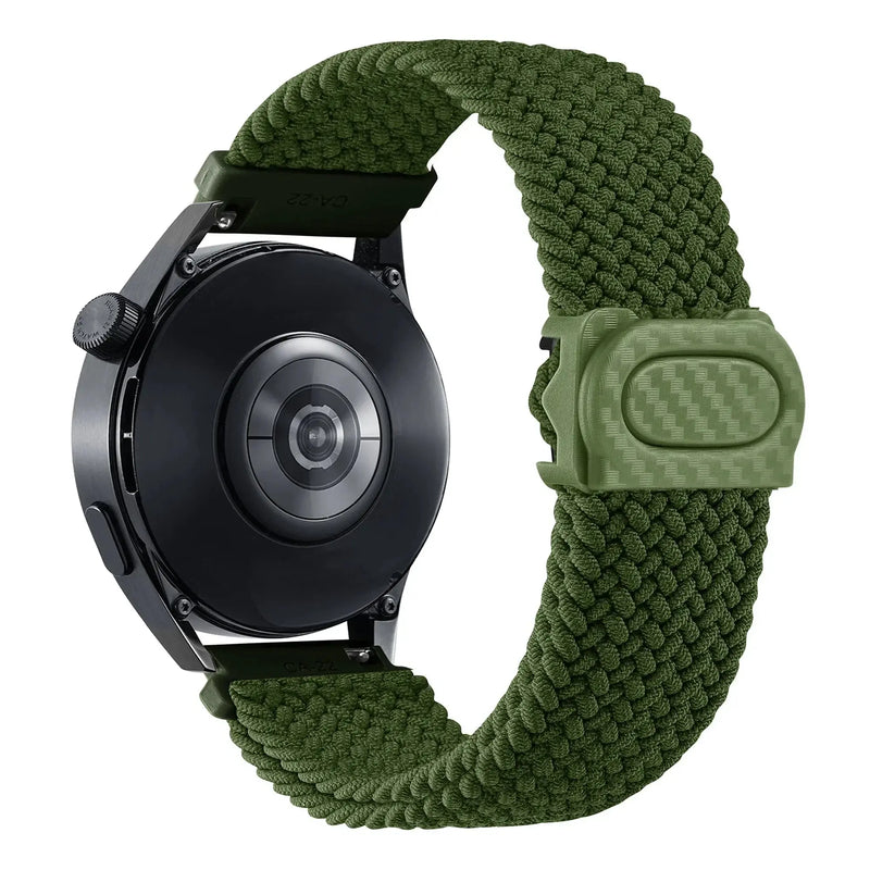 20mm/22mm Braided Nylon Loop Strap for Samsung Galaxy, Huawei GT: Selection One STRAPS