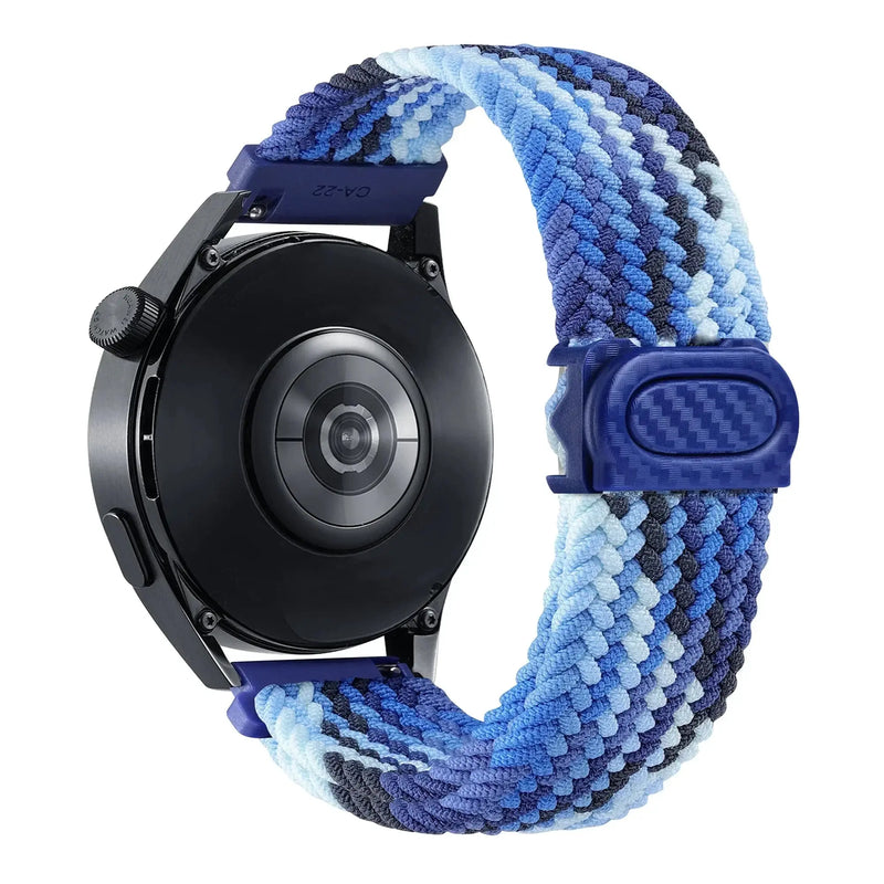 20mm/22mm Braided Nylon Loop Strap for Samsung Galaxy, Huawei GT: Selection One STRAPS