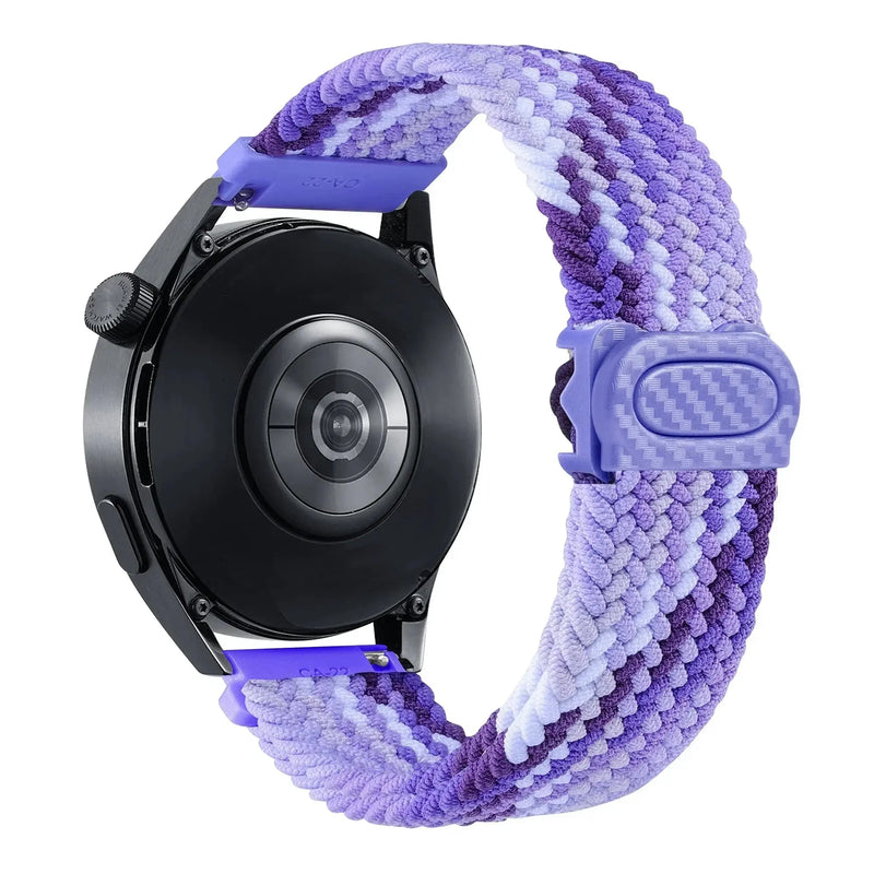 20mm/22mm Braided Nylon Loop Strap for Samsung Galaxy, Huawei GT: Selection One STRAPS