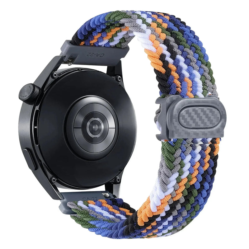 20mm/22mm Braided Nylon Loop Strap for Samsung Galaxy, Huawei GT: Selection One STRAPS