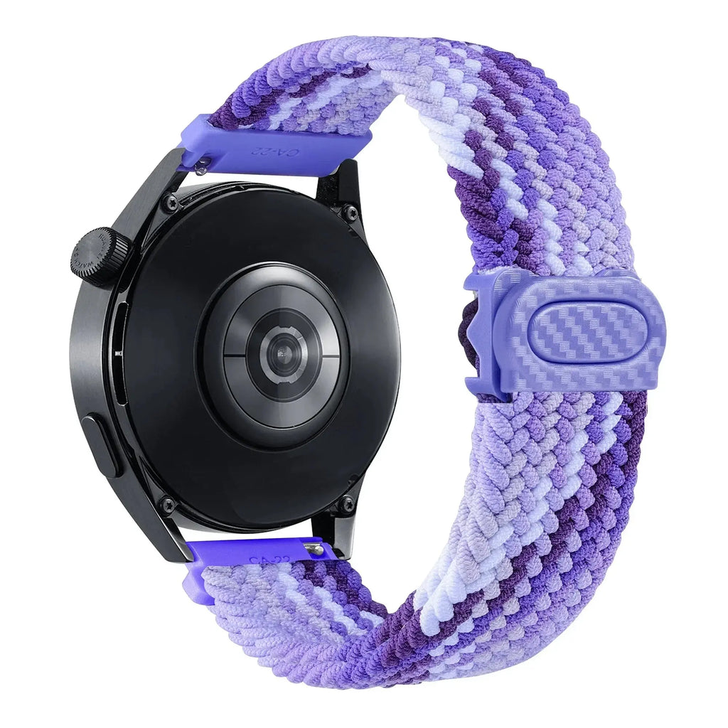 20mm/22mm Braided Nylon Loop Strap for Samsung Galaxy, Huawei GT: Selection Two STRAPS