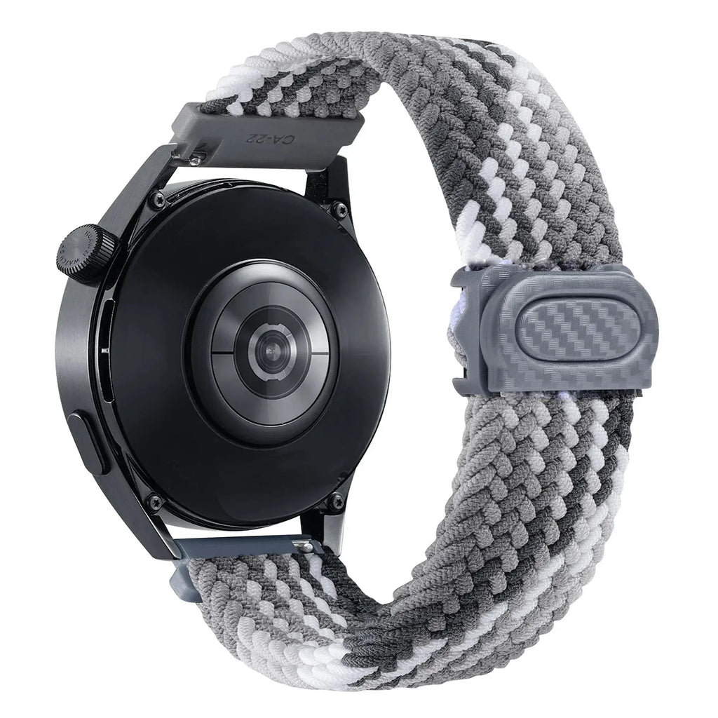 20mm/22mm Braided Nylon Loop Strap for Samsung Galaxy, Huawei GT: Selection Two STRAPS