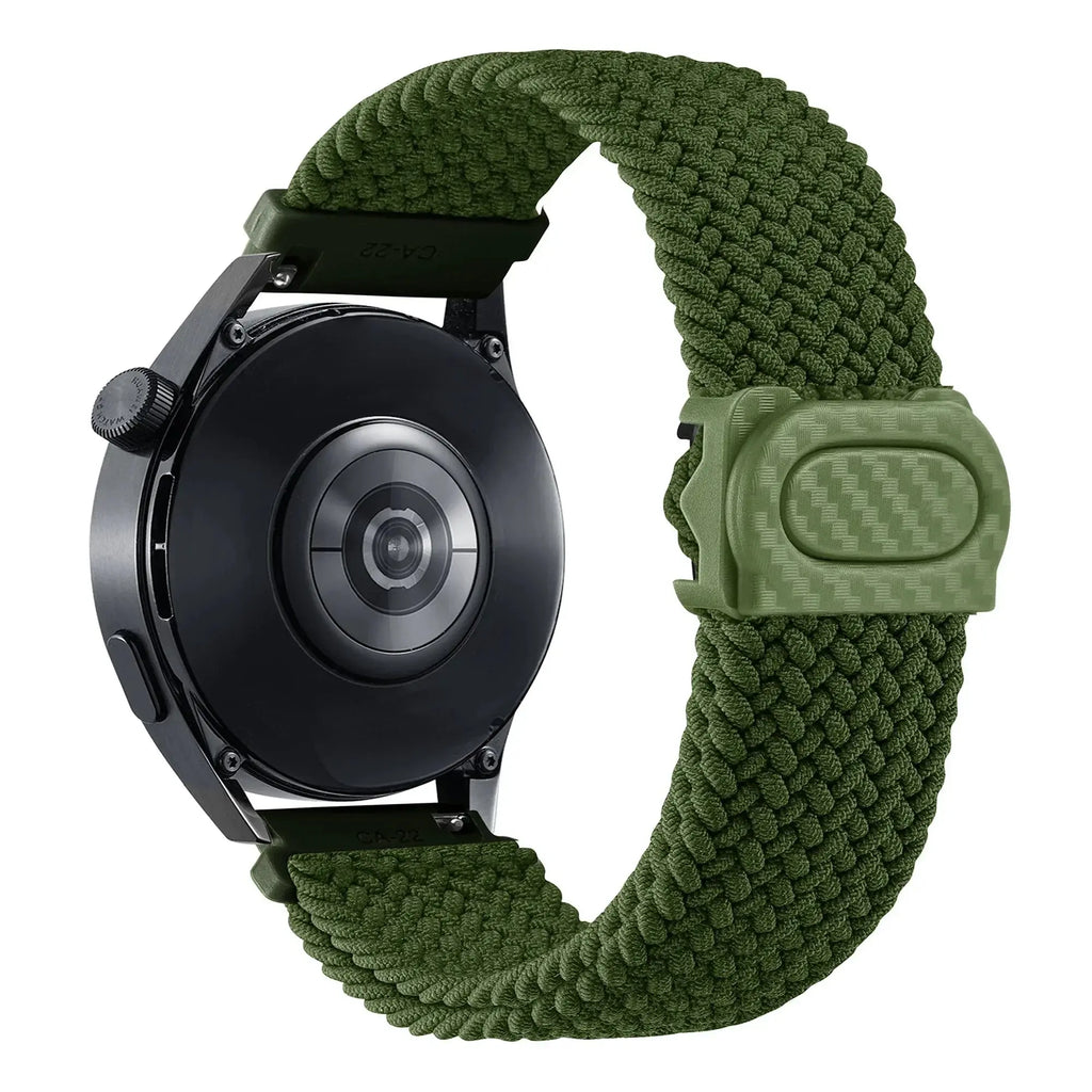 20mm/22mm Braided Nylon Loop Strap for Samsung Galaxy, Huawei GT: Selection Two STRAPS