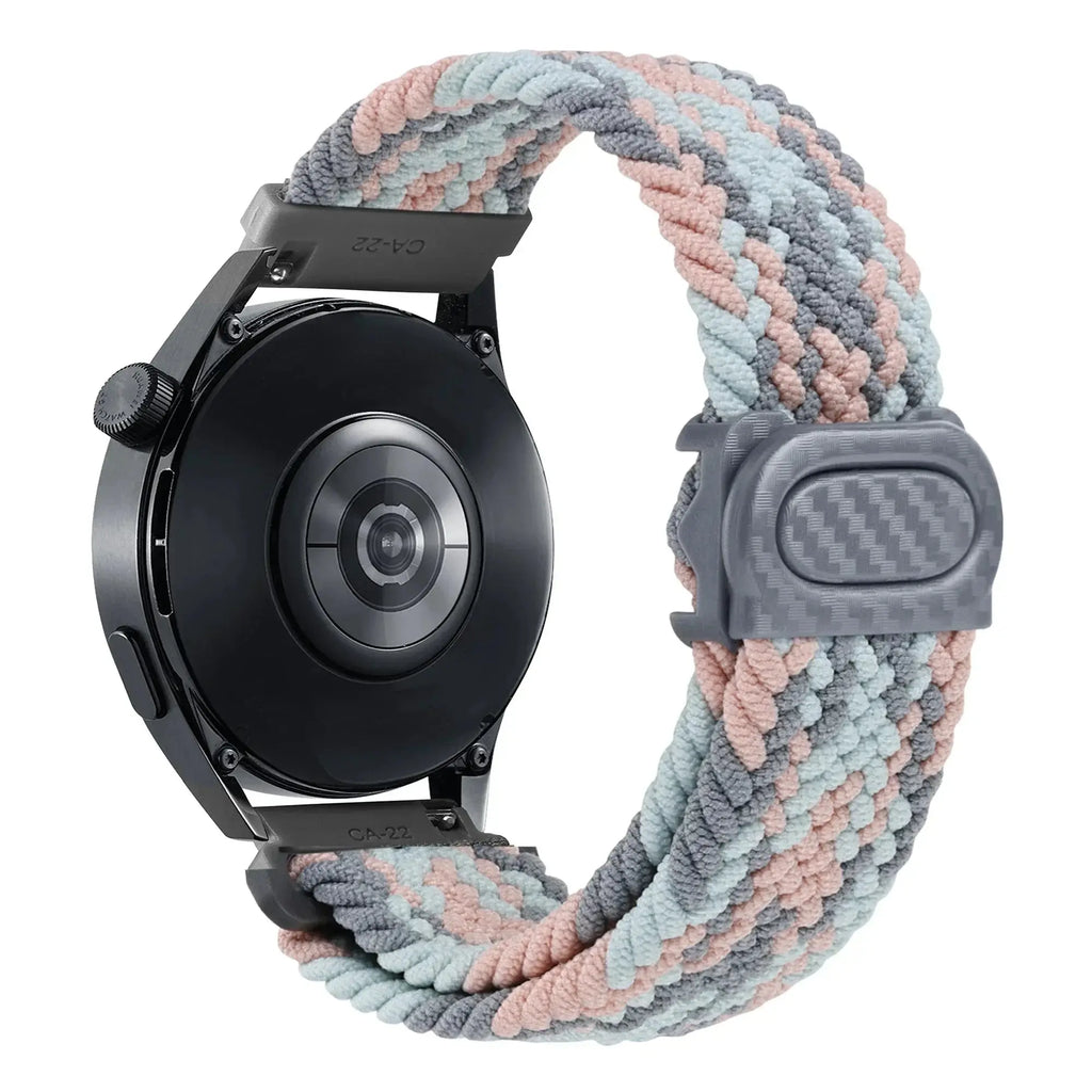 20mm/22mm Braided Nylon Loop Strap for Samsung Galaxy, Huawei GT: Selection Two STRAPS
