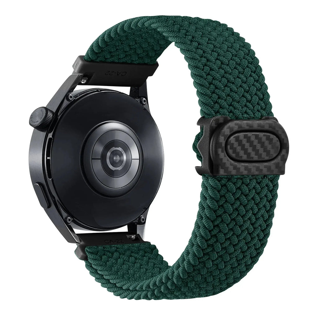 20mm/22mm Braided Nylon Loop Strap for Samsung Galaxy, Huawei GT: Selection Two STRAPS