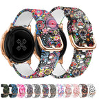 20mm 22mm Graffiti Style Silicone Strap for Samsung Galaxy Watch, Gear S3, Amazfit, and Huawei STRAPS