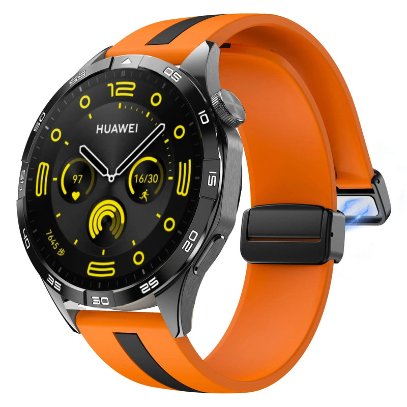 20mm 22mm Magnetic Buckle Strap for Samsung Galaxy Watch 6/5/4 Huawei GT4/3/2 Pro Garmin Vivoactive4 - STRAPS
