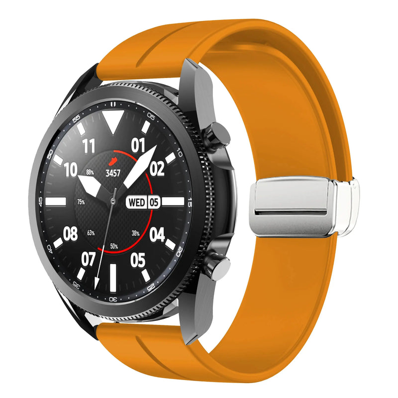 20mm 22mm Magnetic Buckle Strap for Samsung Galaxy Watch 6/5/4 Huawei GT4/3/2 Pro Garmin Vivoactive4 - STRAPS