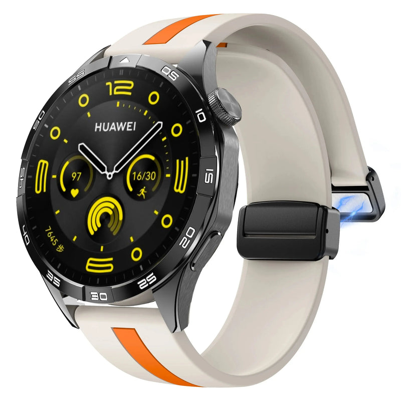 20mm 22mm Magnetic Buckle Strap for Samsung Galaxy Watch 6/5/4 Huawei GT4/3/2 Pro Garmin Vivoactive4 - STRAPS