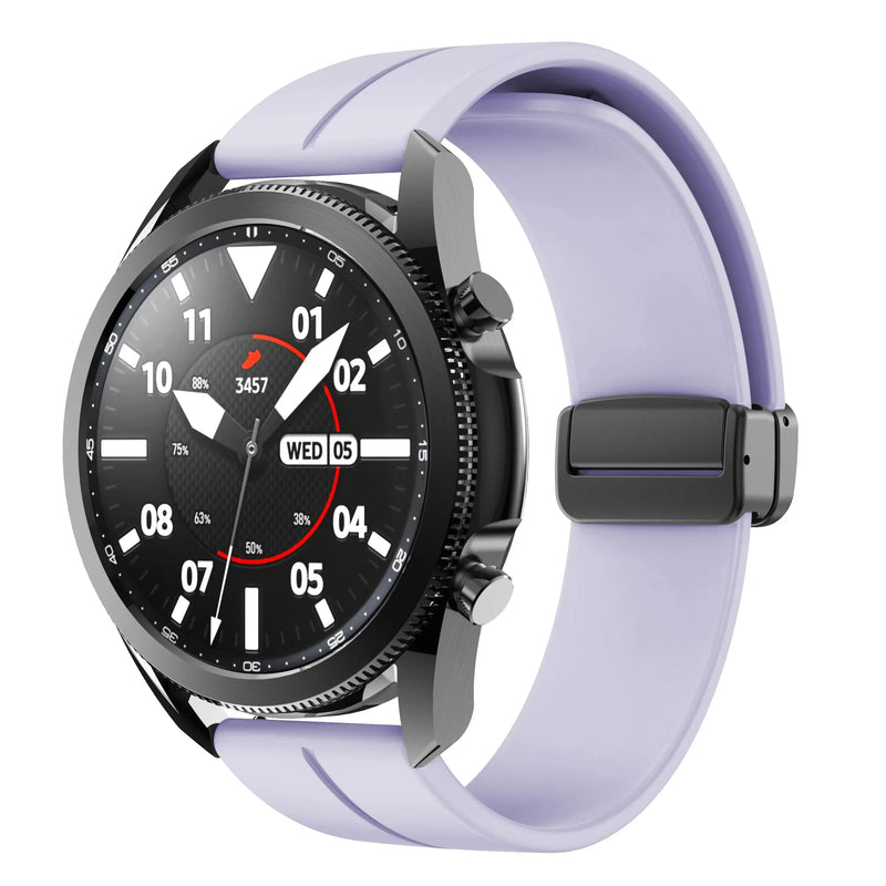 20mm 22mm Magnetic Buckle Strap for Samsung Galaxy Watch 6/5/4 Huawei GT4/3/2 Pro Garmin Vivoactive4 - STRAPS
