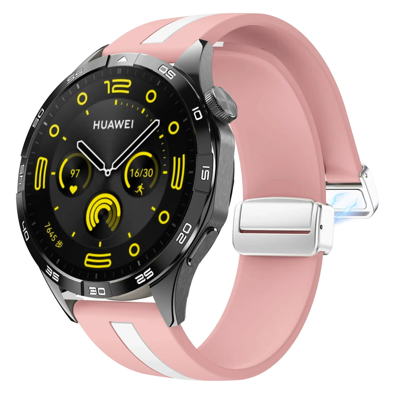 20mm 22mm Magnetic Buckle Strap for Samsung Galaxy Watch 6/5/4 Huawei GT4/3/2 Pro Garmin Vivoactive4 - STRAPS