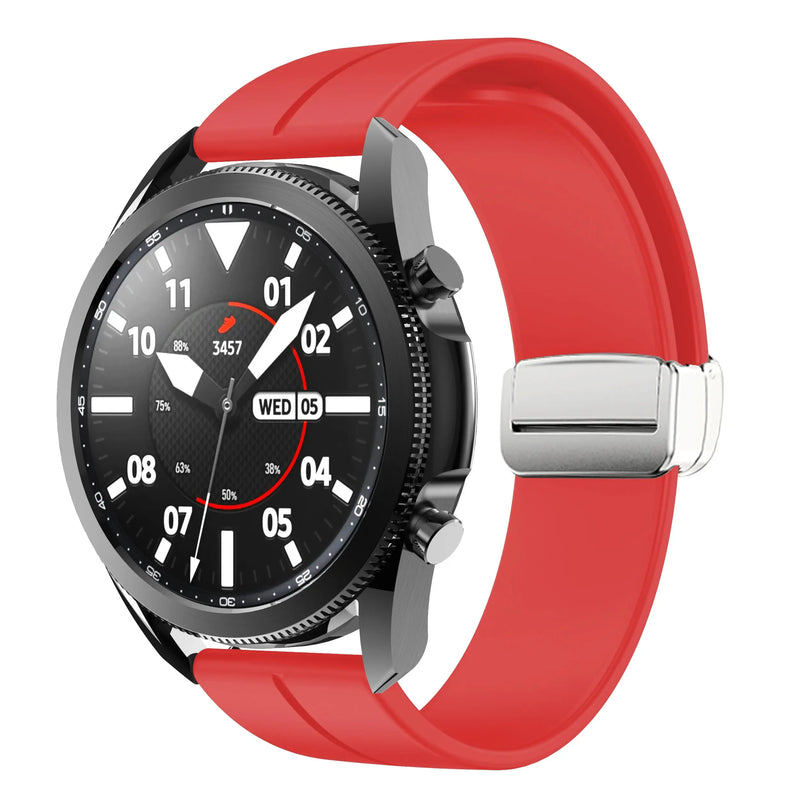 20mm 22mm Magnetic Buckle Strap for Samsung Galaxy Watch 6/5/4 Huawei GT4/3/2 Pro Garmin Vivoactive4 - STRAPS