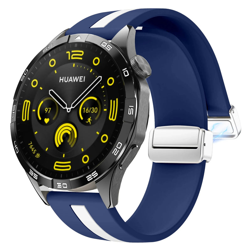 20mm 22mm Magnetic Buckle Strap for Samsung Galaxy Watch 6/5/4 Huawei GT4/3/2 Pro Garmin Vivoactive4 - STRAPS