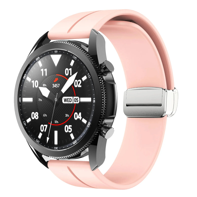 20mm 22mm Magnetic Buckle Strap for Samsung Galaxy Watch 6/5/4 Huawei GT4/3/2 Pro Garmin Vivoactive4 - STRAPS