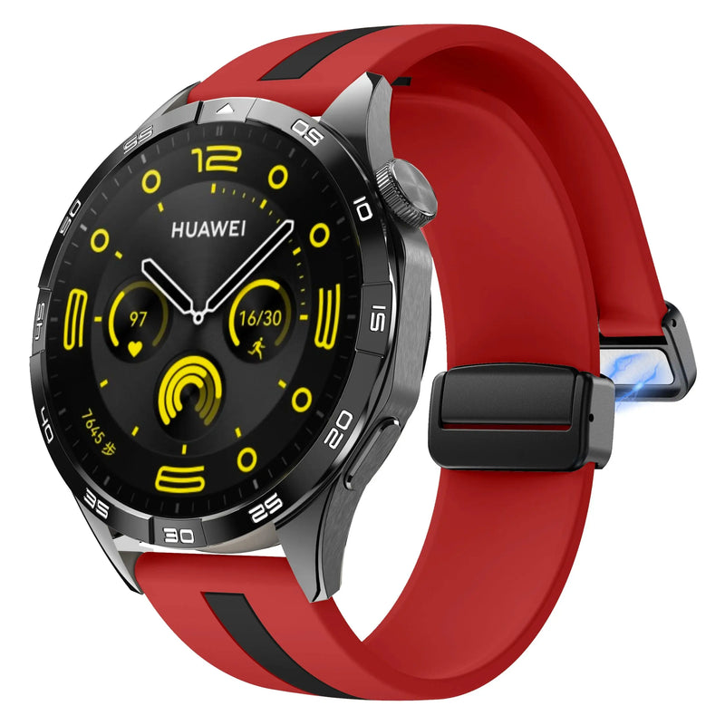 20mm 22mm Magnetic Buckle Strap for Samsung Galaxy Watch 6/5/4 Huawei GT4/3/2 Pro Garmin Vivoactive4 - STRAPS