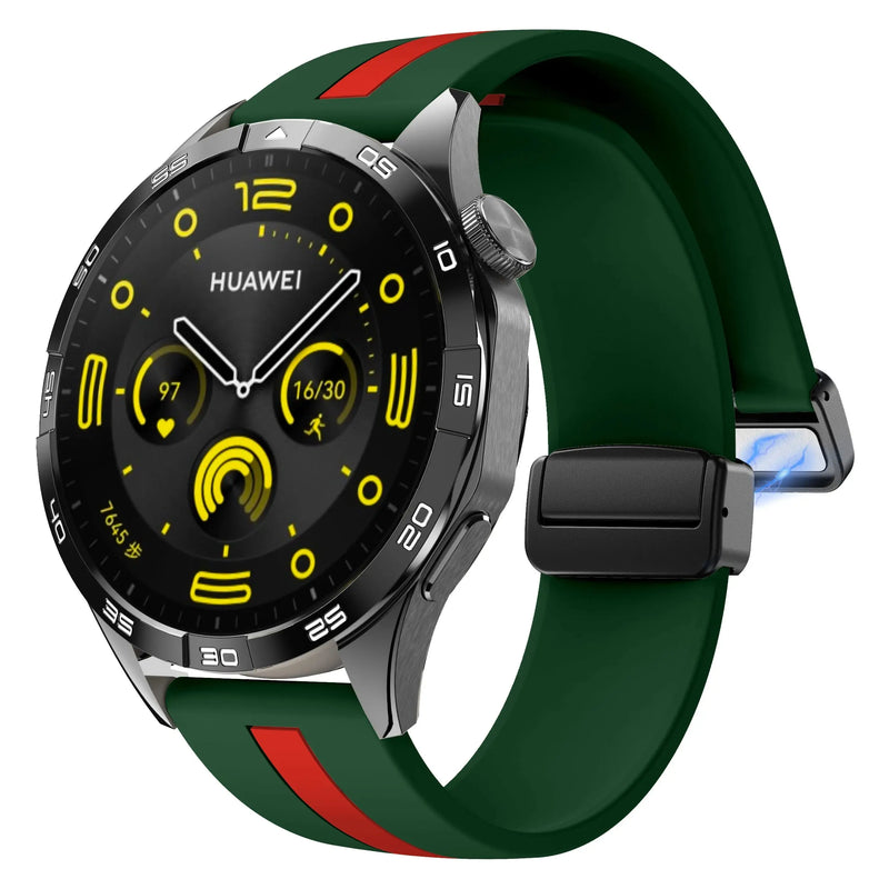 20mm 22mm Magnetic Buckle Strap for Samsung Galaxy Watch 6/5/4 Huawei GT4/3/2 Pro Garmin Vivoactive4 - STRAPS