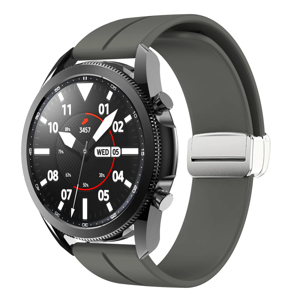 20mm 22mm Magnetic Buckle Strap for Samsung Galaxy Watch 6/5/4 Huawei GT4/3/2 Pro Garmin Vivoactive4 - STRAPS