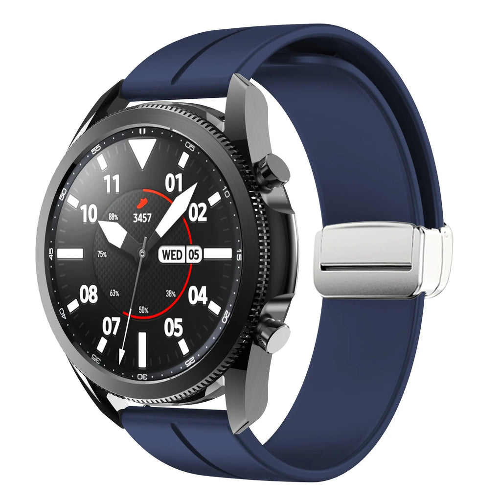 20mm 22mm Magnetic Buckle Strap for Samsung Galaxy Watch 6/5/4 Huawei GT4/3/2 Pro Garmin Vivoactive4 - STRAPS