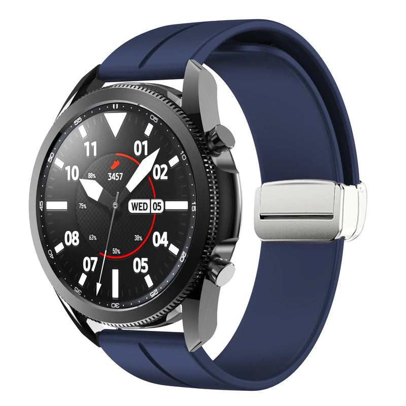 20mm 22mm Magnetic Buckle Strap for Samsung Galaxy Watch 6/5/4 Huawei GT4/3/2 Pro Garmin Vivoactive4 - STRAPS