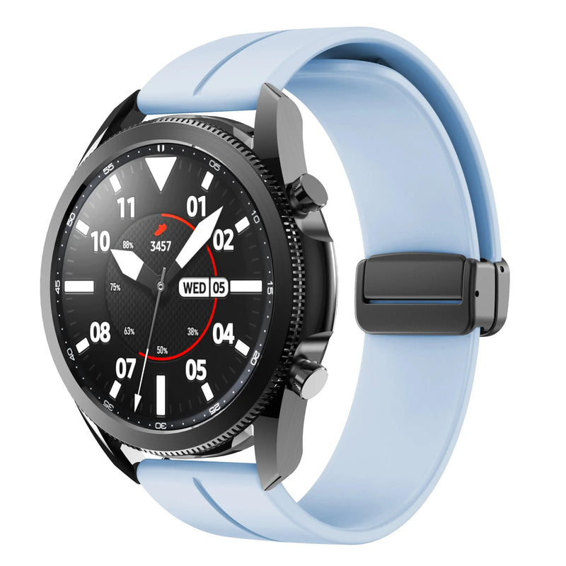 20mm 22mm Magnetic Buckle Strap for Samsung Galaxy Watch 6/5/4 Huawei GT4/3/2 Pro Garmin Vivoactive4 - STRAPS
