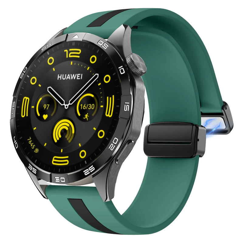 20mm 22mm Magnetic Buckle Strap for Samsung Galaxy Watch 6/5/4 Huawei GT4/3/2 Pro Garmin Vivoactive4 - STRAPS