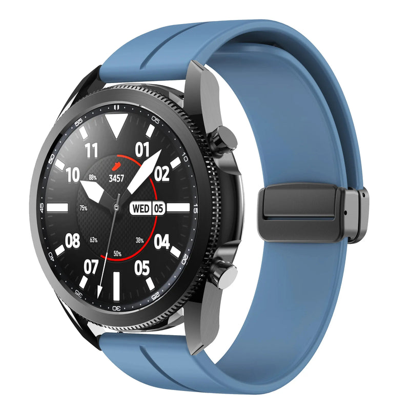 20mm 22mm Magnetic Buckle Strap for Samsung Galaxy Watch 6/5/4 Huawei GT4/3/2 Pro Garmin Vivoactive4 - STRAPS