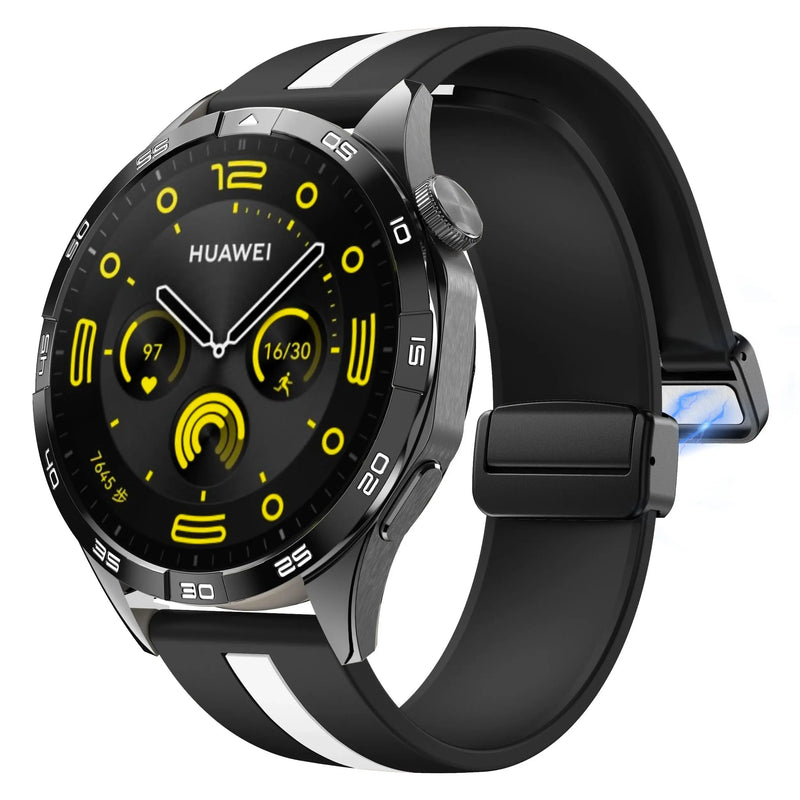 20mm 22mm Magnetic Buckle Strap for Samsung Galaxy Watch 6/5/4 Huawei GT4/3/2 Pro Garmin Vivoactive4 - STRAPS