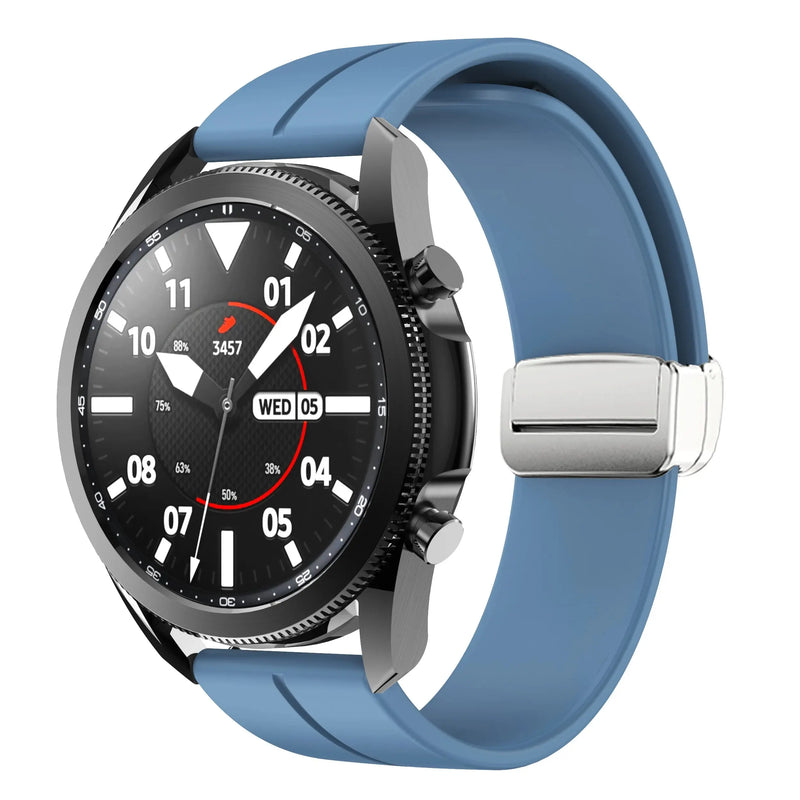20mm 22mm Magnetic Buckle Strap for Samsung Galaxy Watch 6/5/4 Huawei GT4/3/2 Pro Garmin Vivoactive4 - STRAPS