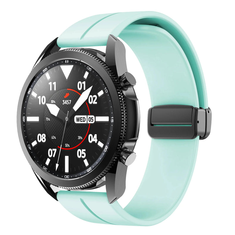 20mm 22mm Magnetic Buckle Strap for Samsung Galaxy Watch 6/5/4 Huawei GT4/3/2 Pro Garmin Vivoactive4 - STRAPS