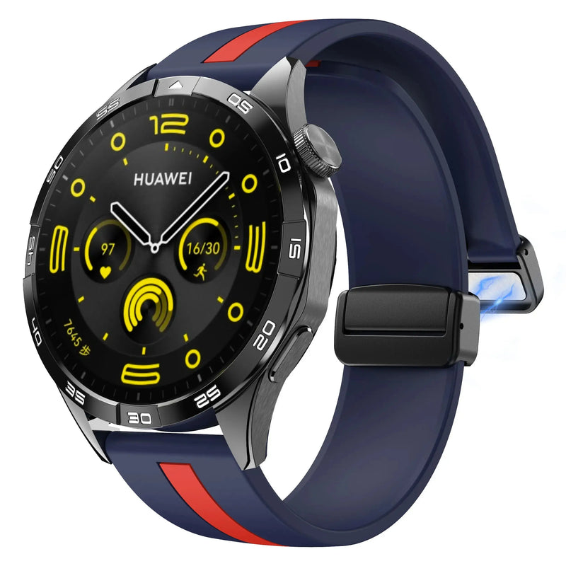 20mm 22mm Magnetic Buckle Strap for Samsung Galaxy Watch 6/5/4 Huawei GT4/3/2 Pro Garmin Vivoactive4 - STRAPS