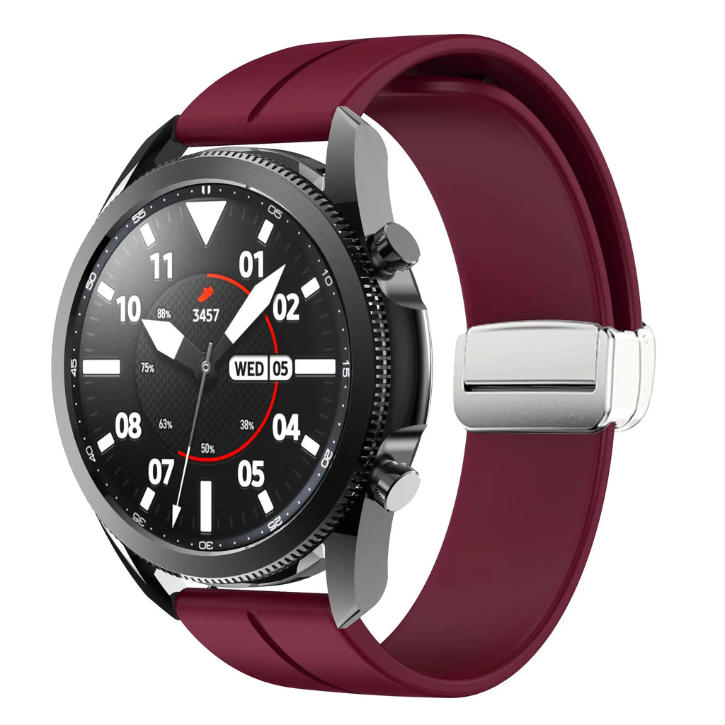 20mm 22mm Magnetic Buckle Strap for Samsung Galaxy Watch 6/5/4 Huawei GT4/3/2 Pro Garmin Vivoactive4 - STRAPS