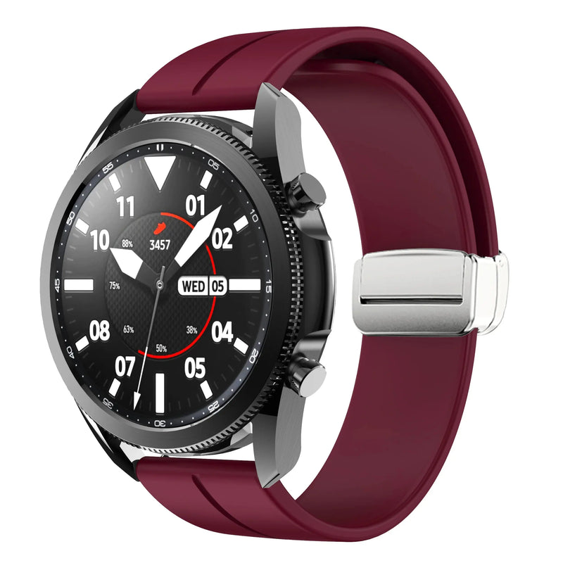 20mm 22mm Magnetic Buckle Strap for Samsung Galaxy Watch 6/5/4 Huawei GT4/3/2 Pro Garmin Vivoactive4 - STRAPS