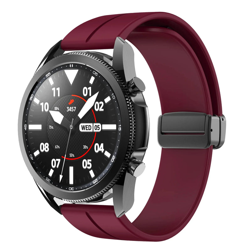 20mm 22mm Magnetic Buckle Strap for Samsung Galaxy Watch 6/5/4 Huawei GT4/3/2 Pro Garmin Vivoactive4 - STRAPS