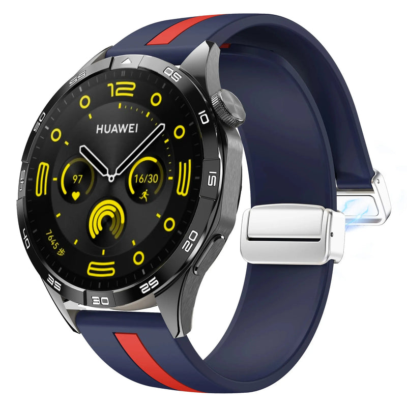 20mm 22mm Magnetic Buckle Strap for Samsung Galaxy Watch 6/5/4 Huawei GT4/3/2 Pro Garmin Vivoactive4 - STRAPS