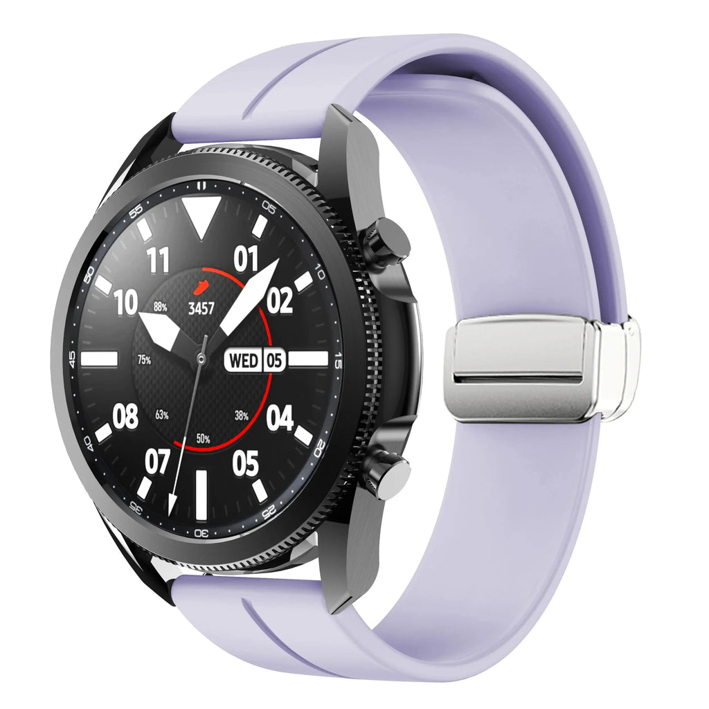 20mm 22mm Magnetic Buckle Strap for Samsung Galaxy Watch 6/5/4 Huawei GT4/3/2 Pro Garmin Vivoactive4 - STRAPS