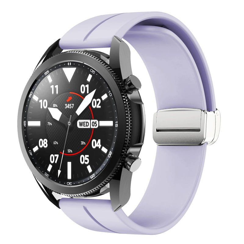 20mm 22mm Magnetic Buckle Strap for Samsung Galaxy Watch 6/5/4 Huawei GT4/3/2 Pro Garmin Vivoactive4 - STRAPS