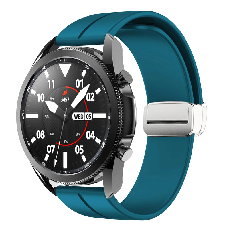 20mm 22mm Magnetic Buckle Strap for Samsung Galaxy Watch 6/5/4 Huawei GT4/3/2 Pro Garmin Vivoactive4 - STRAPS