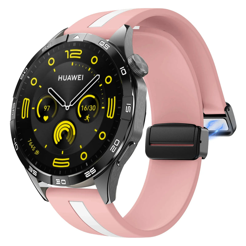 20mm 22mm Magnetic Buckle Strap for Samsung Galaxy Watch 6/5/4 Huawei GT4/3/2 Pro Garmin Vivoactive4 - STRAPS