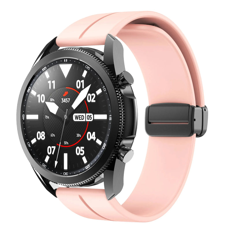 20mm 22mm Magnetic Buckle Strap for Samsung Galaxy Watch 6/5/4 Huawei GT4/3/2 Pro Garmin Vivoactive4 - STRAPS