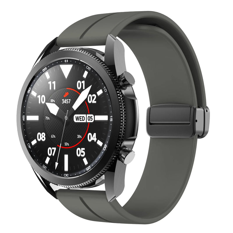 20mm 22mm Magnetic Buckle Strap for Samsung Galaxy Watch 6/5/4 Huawei GT4/3/2 Pro Garmin Vivoactive4 - STRAPS